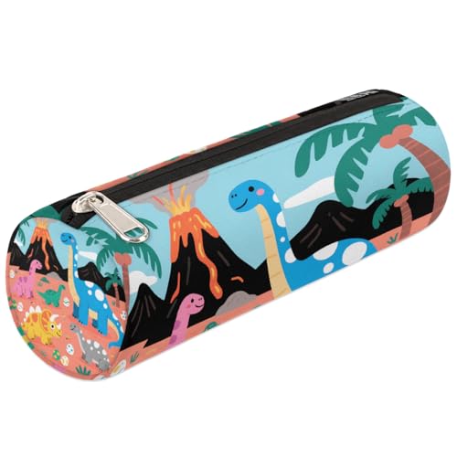 Mexpekil Federmäppchen mit Cartoon-Dinosaurier-Motiv, für Mädchen und Jungen, Schreibwaren-Tasche, Organizer, kleine Schulbedarf-Tasche für Studenten, Büro von Mexpekil