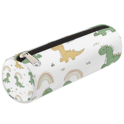 Mexpekil Federmäppchen mit Cartoon-Dinosaurier-Regenbögen, für Mädchen und Jungen, Schreibwaren-Beutel, Organizer, kleine Schulbedarf-Tasche für Studenten, Büro von Mexpekil