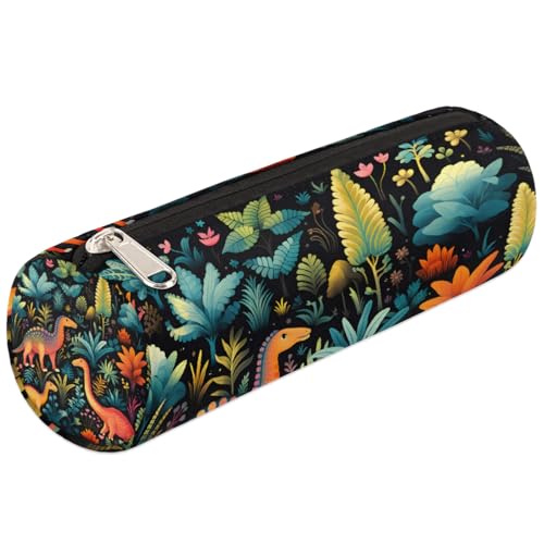 Mexpekil Federmäppchen mit Dinosaurier-Dschungel, für Mädchen, Jungen, Teenager, Frauen, Make-up-Pinseltasche von Mexpekil