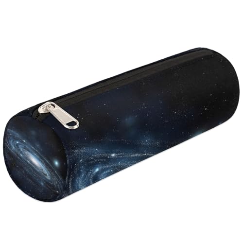 Mexpekil Federmäppchen mit Galaxie-Muster, für Mädchen, Jungen, Teenager, Damen, Make-up-Pinseltasche, Blau von Mexpekil