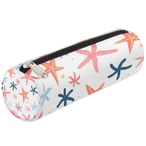 Mexpekil Federmäppchen mit Seestern-Graffiti-Design, Schulbedarf, Tasche für Mädchen, Jungen, Teenager, Frauen, Make-up-Pinseltasche von Mexpekil