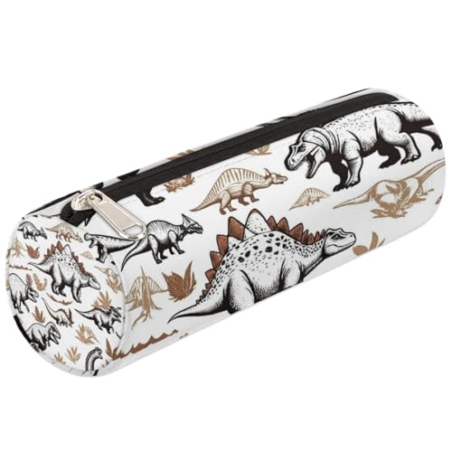 Mexpekil Federmäppchen mit antiken Dinosauriern, für Mädchen und Jungen, Schreibwarenbeutel, Organizer, kleine Schulbedarf-Tasche für Studenten, Büro von Mexpekil