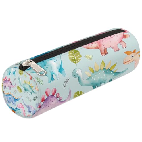 Mexpekil Federmäppchen mit buntem Dinosaurier-Muster, für Mädchen und Jungen, Schreibwaren-Tasche, Organizer, kleine Schulbedarf-Tasche für Studenten, Büro von Mexpekil