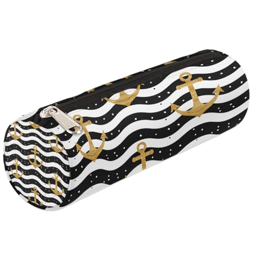 Mexpekil Goldenes Boot-Anker-Federmäppchen, Schulbedarf, Tasche für Mädchen, Jungen, Teenager, Frauen, Make-up-Pinseltasche Mexpekil Goldenes Boot-Anker-Federmäppchen, Schulbedarf, Tasche für Mädchen, Jungen, Teenager, Frauen, Make-up-Pinseltasche von Mexpekil