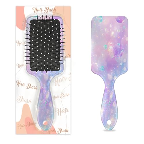 Mexpekil Haarbürste, zum Entwirren, für nasse und trockene Haare, Massage-Luftkissen-Kamm für Mädchen, Damen, Herren, bunt, Lila, Rosa, Blau von Mexpekil