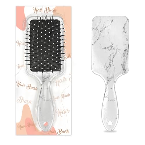 Mexpekil Haarbürste zum Entwirren von nassen und trockenen Haaren, Massage-Luftkissen-Kamm für Mädchen, Damen, Herren, Schwarz / Weiß von Mexpekil