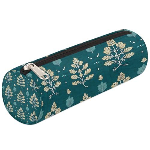 Mexpekil Klassisches Totem-Federmäppchen mit Blättern, Schulbedarf, Tasche für Mädchen, Jungen, Teenager, Frauen, Make-up-Pinseltasche von Mexpekil