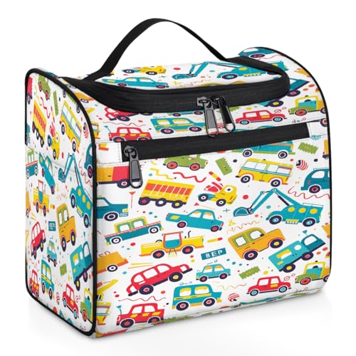 Mexpekil Kulturbeutel zum Aufhängen, Cartoon-Motiv, für Damen und Herren, groß, wasserdicht, Make-up, Kosmetik, Kulturbeutel für Reisen, mehrfarbig, 10.2 x 6.5 x 9.2 inches, Kulturbeutel von Mexpekil