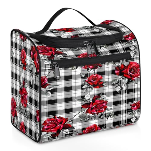 Mexpekil Kulturbeutel zum Aufhängen, für Damen und Herren, groß, wasserdicht, für Make-up, Kosmetik, Kulturbeutel für Reisen, mehrfarbig, 10.2 x 6.5 x 9.2 inches, Kulturbeutel von Mexpekil