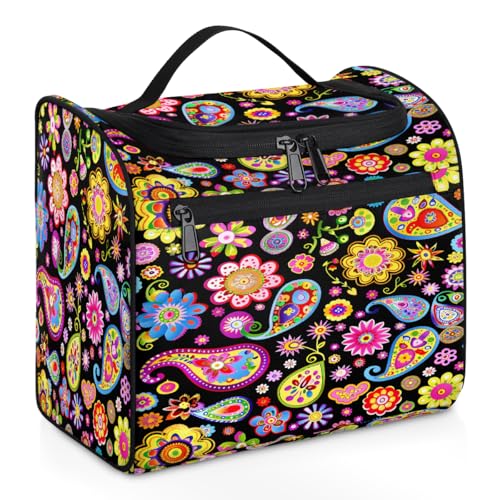 Mexpekil Kulturbeutel zum Aufhängen für Damen und Herren, groß, wasserdicht, für Make-up, Kosmetik, Kulturbeutel für Reisen, mehrfarbig, 10.2 x 6.5 x 9.2 inches, Kulturbeutel von Mexpekil