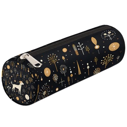 Mexpekil Line Element Federmäppchen für Mädchen, Jungen, Teenager, Frauen, Make-up-Pinsel-Tasche von Mexpekil