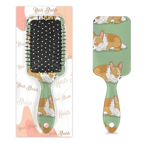 Mexpekil Niedliche Haarbürste für Hunde und Welpen, zum Entwirren, für nasse und trockene Haare, Massage-Luftkissen-Kamm für Mädchen, Damen, Herren von Mexpekil