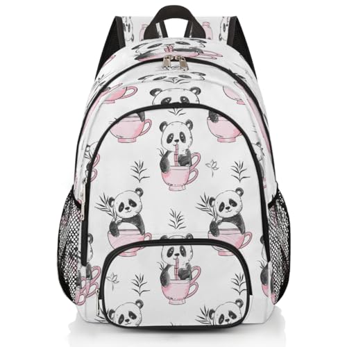 Mexpekil Niedlicher Panda-Tier-Schulrucksack für Jungen, Mädchen, Kinder, Rucksack, Laptop, Büchertasche, lässiger Tagesrucksack für Damen und Herren Mexpekil Niedlicher Panda-Tier-Schulrucksack für Jungen, Mädchen, Kinder, Rucksack, Laptop, Büchertasche, lässiger Tagesrucksack für Damen und Herren von Mexpekil
