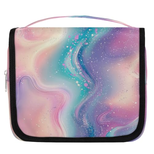Mexpekil Reise-Kulturbeutel zum Aufhängen, Glitzer, abstrakt, rosa, blau, groß, Kulturbeutel, tragbar, Make-up, Kosmetik-Organizer, Taschen für Mädchen und Jungen Mexpekil Reise-Kulturbeutel zum Aufhängen, Glitzer, abstrakt, rosa, blau, groß, Kulturbeutel, tragbar, Make-up, Kosmetik-Organizer, Taschen für Mädchen und Jungen von Mexpekil