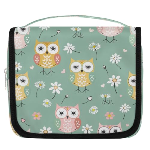 Mexpekil Reise-Kulturbeutel zum Aufhängen, niedliche Eule, Blumenmuster, große Kulturbeutel, tragbar, Make-up, Kosmetik-Organizer, Taschen für Mädchen und Jungen Mexpekil Reise-Kulturbeutel zum Aufhängen, niedliche Eule, Blumenmuster, große Kulturbeutel, tragbar, Make-up, Kosmetik-Organizer, Taschen für Mädchen und Jungen von Mexpekil