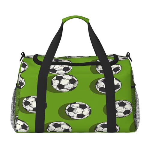 Mexpekil Reisetasche für Herren und Damen, Sporttasche, für Wochenende, Übernachtung, Fitnessstudio, Grün, für Sportveranstaltungen, mehrfarbig, 19.7x10.2x13 in, Reisetasche von Mexpekil