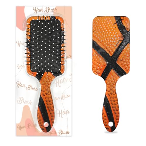 Mexpekil Retro Basketball Spitze Entwirrung Paddel Haarbürste Nass Trocken Haar Bürsten Massage Luftkissen Kamm für IDs Mädchen Damen Herren von Mexpekil