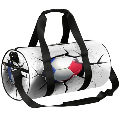 Mexpekil Seesack mit Schuhfach, wasserdichter Fußballball-Reiserucksack für Fitness, Fitnessstudio, Wochenendausflüge, Fußball bricht eine flache Oberfläche von Mexpekil