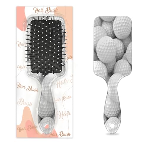 Mexpekil Sport-Golfball-Haarbürste, zum Entwirren, für nasse und trockene Haare, Massage, Luftkissen, Kamm für Mädchen, Damen, Herren von Mexpekil