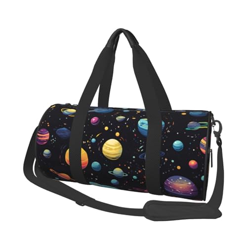 Mexpekil Turnbeutel, faltbar, Reisetasche, Handgepäck, wasserdicht, Sport, Tanz, Wochenende, Übernachtungstasche, Aircraft Planet, Einheitsgröße von Mexpekil