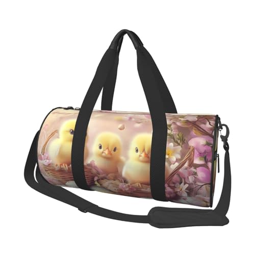 Mexpekil Turnbeutel, faltbar, Reisetasche, Handgepäck, wasserdicht, Sport, Tanz, Wochenende, Übernachtungstasche, Gelbe Hühnerei-Blumen, Einheitsgröße von Mexpekil