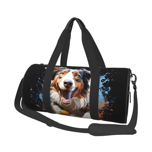 Mexpekil Turnbeutel, faltbar, Reisetasche, Handgepäck, wasserdicht, Sport, Tanz, Wochenende, Übernachtungstasche, Laufhund, Einheitsgröße von Mexpekil