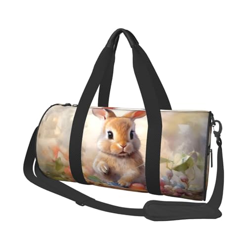 Mexpekil Turnbeutel, faltbar, Reisetasche, Handgepäck, wasserdicht, Sport, Tanz, Wochenende, Übernachtungstasche, Osterhasenfrucht, Einheitsgröße von Mexpekil