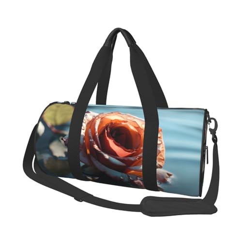 Mexpekil Turnbeutel, faltbar, Reisetasche, Handgepäck, wasserdicht, Sport, Tanz, Wochenende, Übernachtungstasche, Rosenwasser, Einheitsgröße von Mexpekil