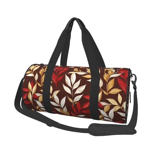 Mexpekil Turnbeutel, faltbar, Reisetasche, Handgepäck, wasserdicht, Sport, Tanz, Wochenende, Übernachtungstasche, Rotgoldfarbene Traufe, Einheitsgröße von Mexpekil