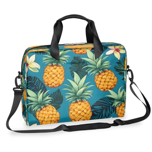 Pineapple Laptop-Aktentasche für Herren und Damen, 15,7 Zoll Business-Computertasche mit abnehmbarem Schultergurt, Laptoptasche, Messenger-Aktentasche von Mexpekil
