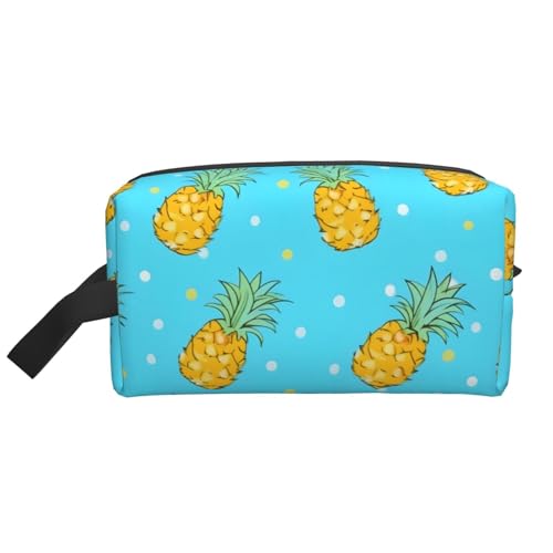 Reise-Kulturbeutel, große Make-up-Tasche, Obst-gepunktete Ananas-Make-up-Tasche, Kulturbeutel, Kulturbeutel für Damen und Herren, weiß, Einheitsgröße, Kulturbeutel Reise-Kulturbeutel, große Make-up-Tasche, Obst-gepunktete Ananas-Make-up-Tasche, Kulturbeutel, Kulturbeutel für Damen und Herren, weiß, Einheitsgröße, Kulturbeutel von Mexpekil