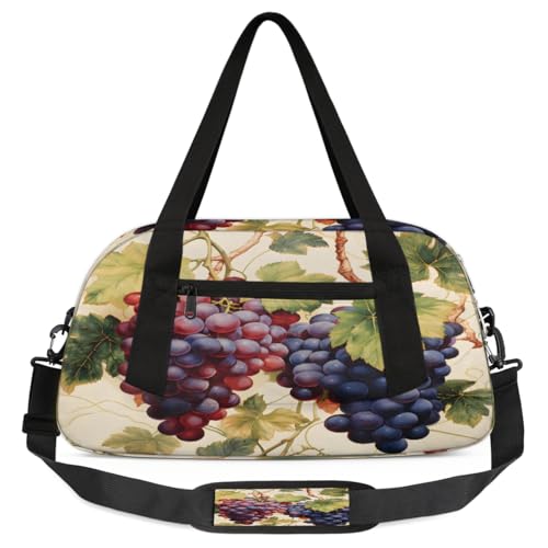 Reisetasche, große Kapazität, Sporttasche, Übernachtungstasche für Damen und Herren, Reiseutensilien, grape, Einheitsgröße, Handgepäck Reisetasche, große Kapazität, Sporttasche, Übernachtungstasche für Damen und Herren, Reiseutensilien, grape, Einheitsgröße, Handgepäck von Mexpekil