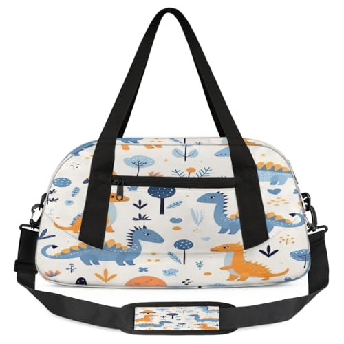 Reisetasche, niedlicher Dinosaurier, große Kapazität, Sporttasche, Übernachtungstasche für Damen und Herren, Reiseutensilien, Niedlicher Dinosaurier, Einheitsgröße, Handgepäck von Mexpekil