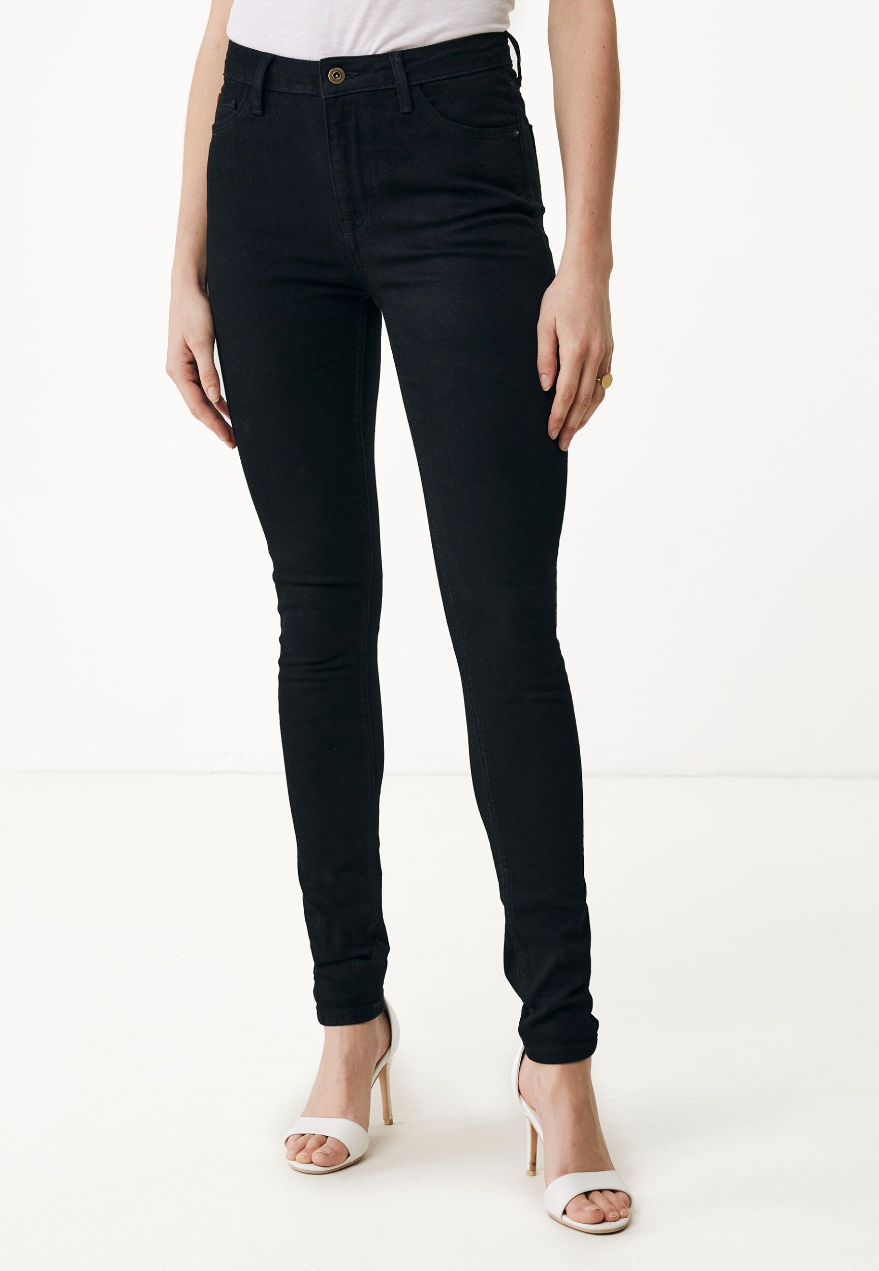 Andrea High Waist / Skinny Jeans Black von Mexx