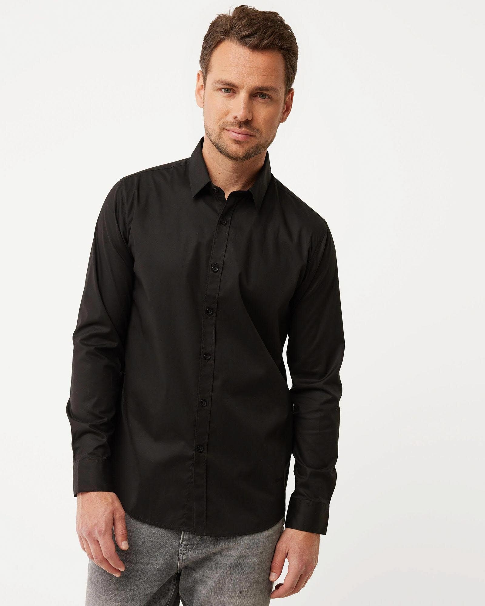 BOB Basic shirt Black von Mexx