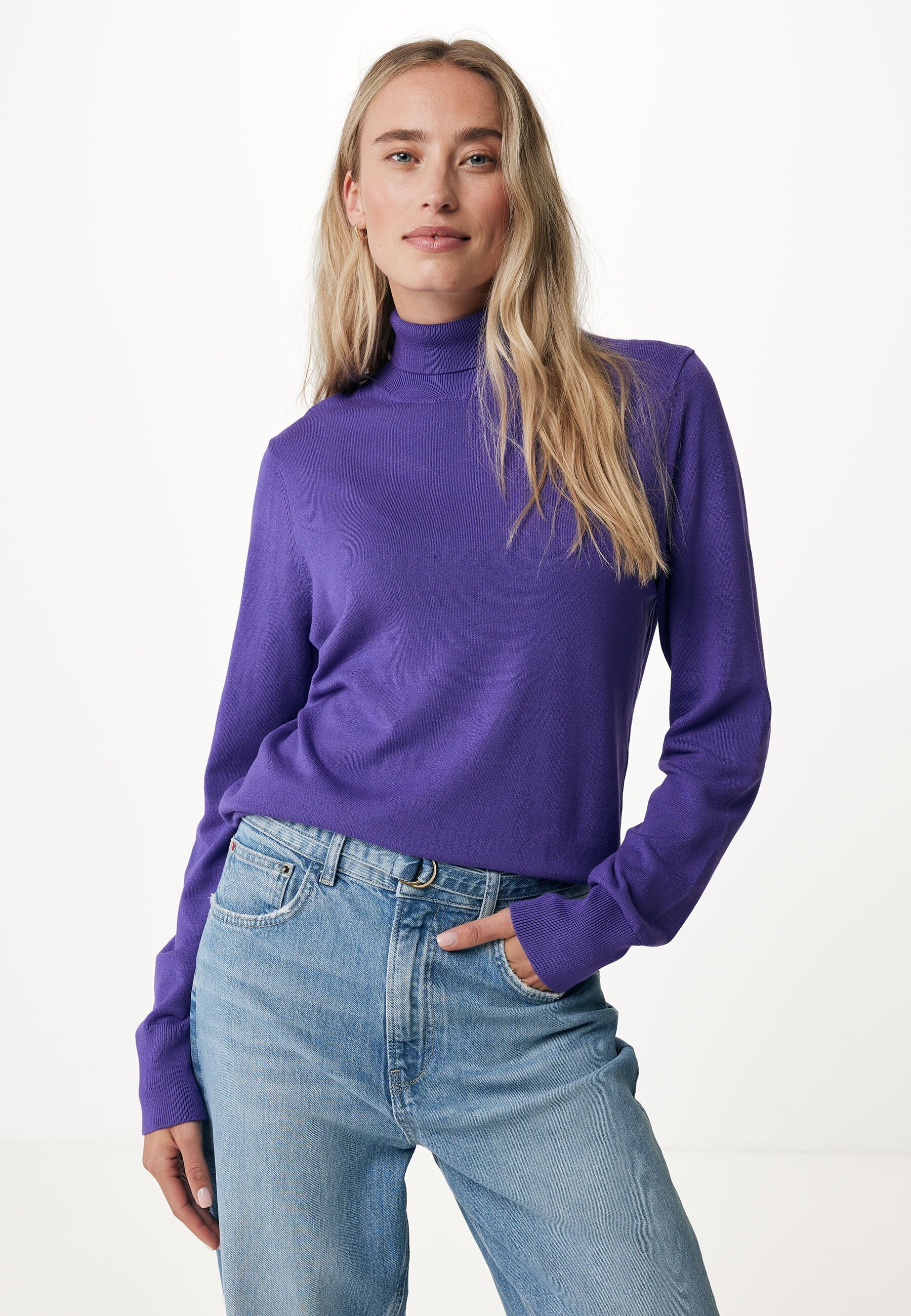 Basic Knit Pullover Purple von Mexx