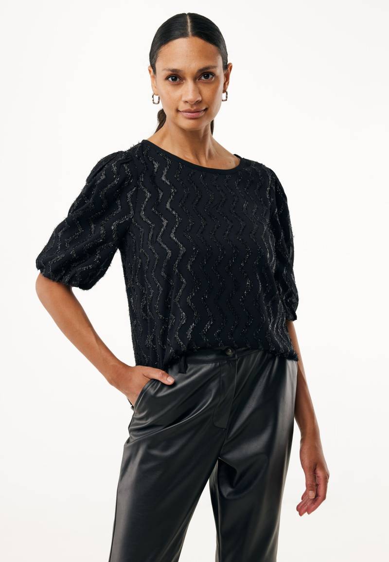 Blouse Glitter Pattern Organza Schwarz von Mexx