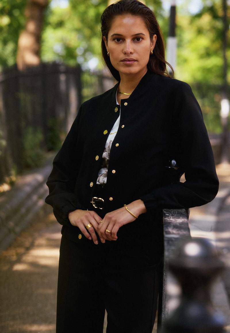 Bomberjacke Langarm Schwarz von Mexx