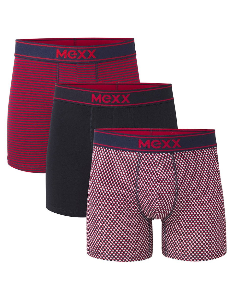 Boxershorts 3er-Pack navy/rot von Mexx