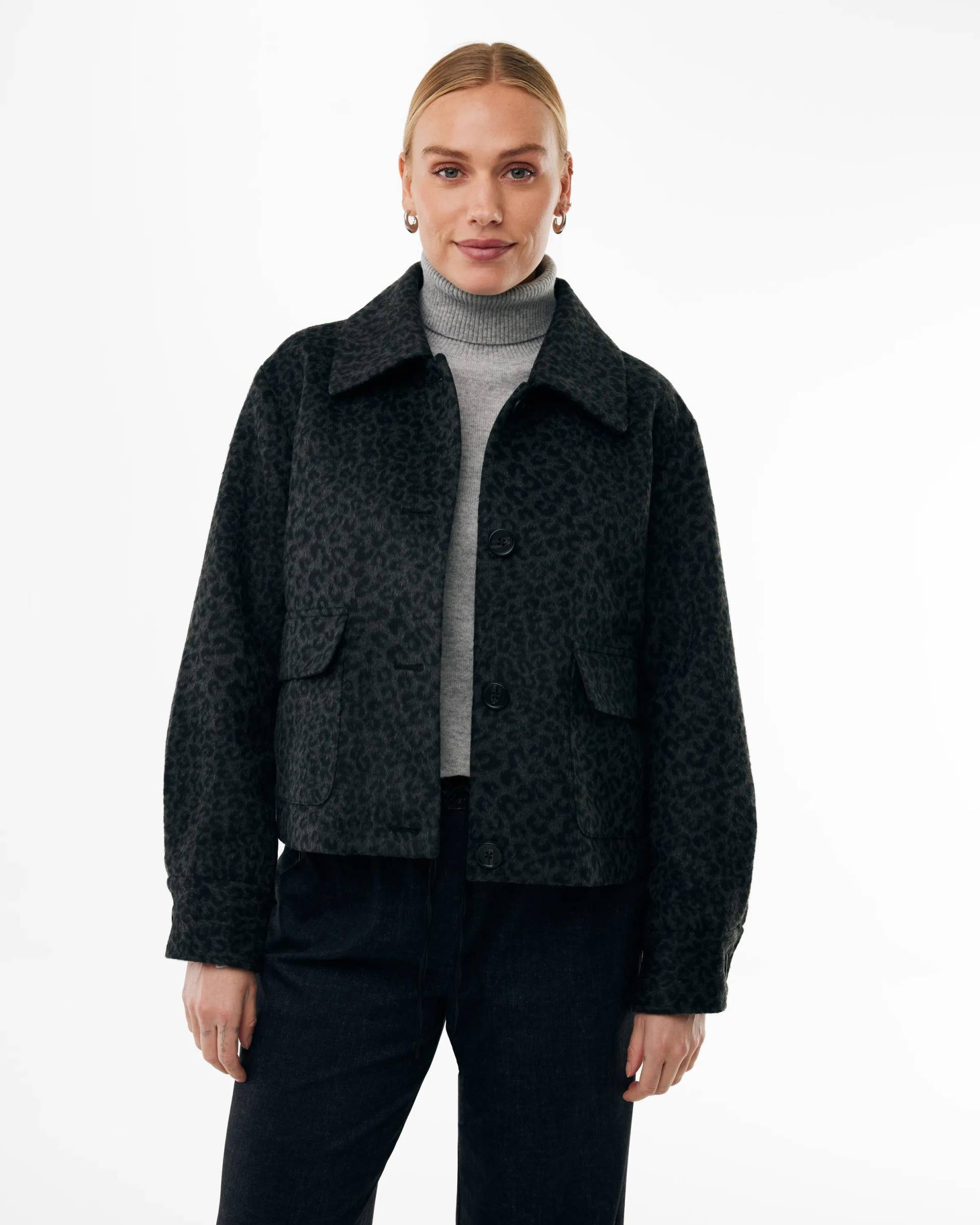 Boxy leopard jacket - Multicolor von Mexx