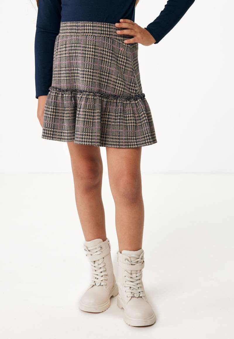Check Skirt With Ruffle Navy von Mexx
