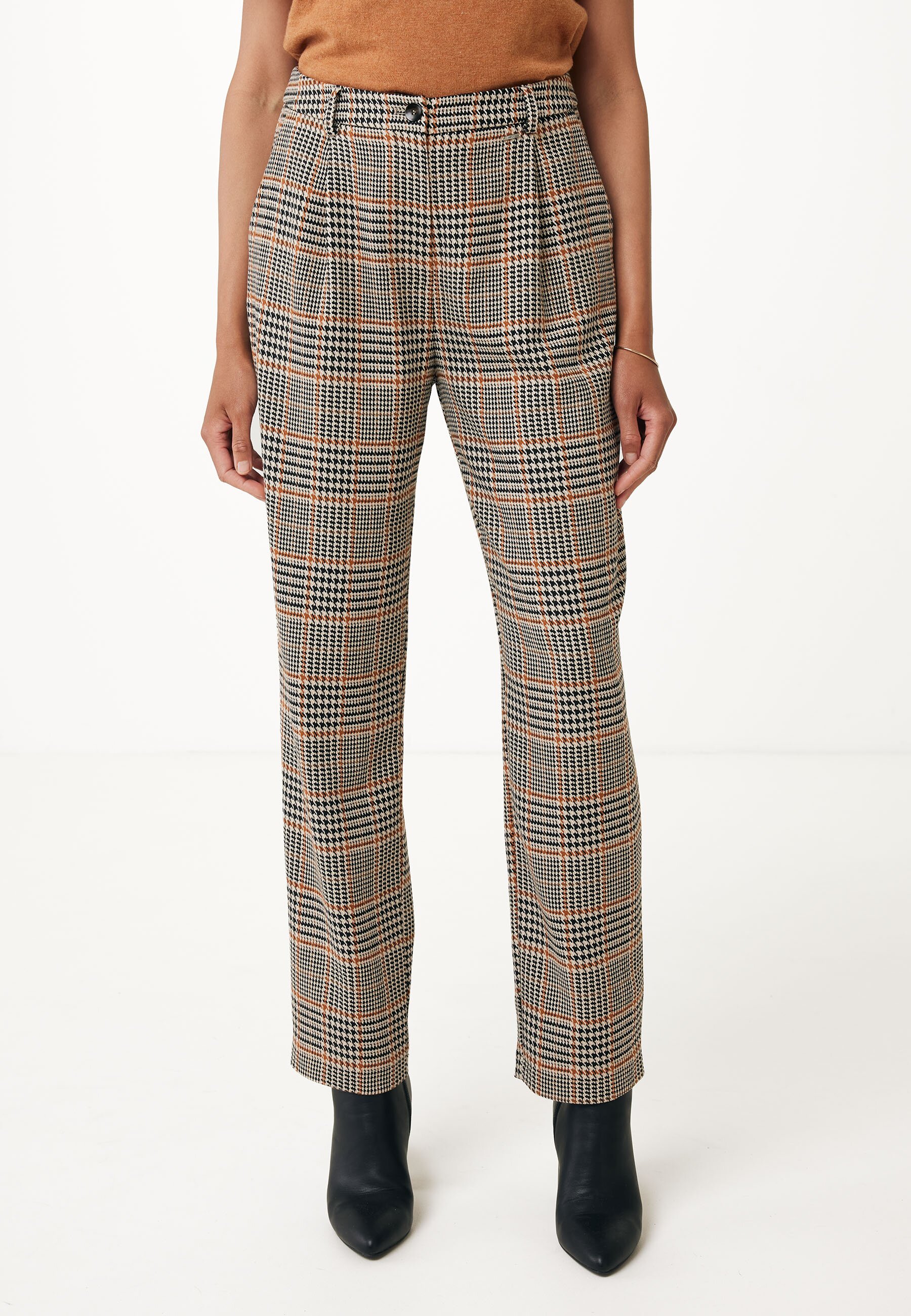 Checked Pantalon Camel von Mexx