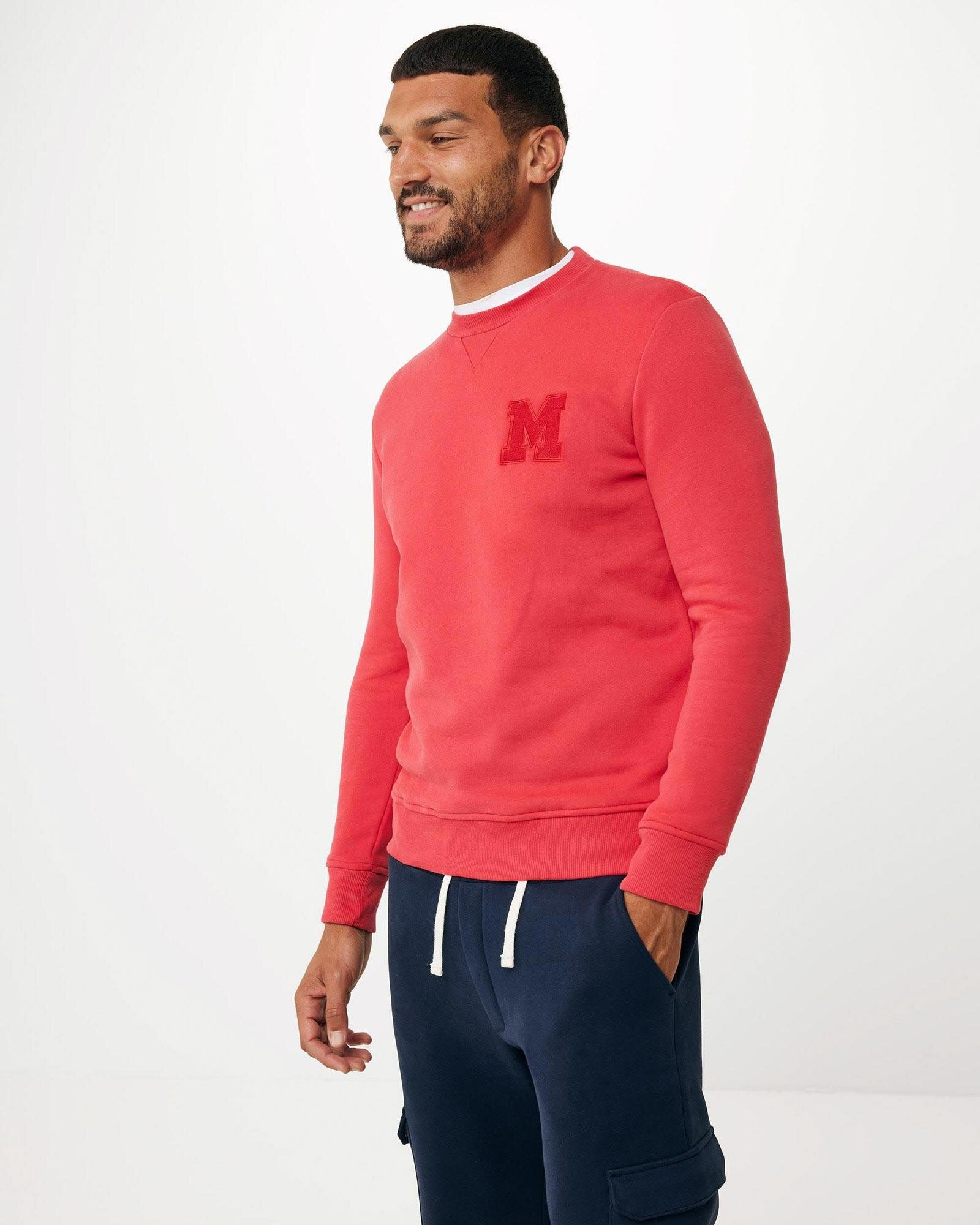 Crew neck sweatshirt with Embroidery Bright Red von Mexx