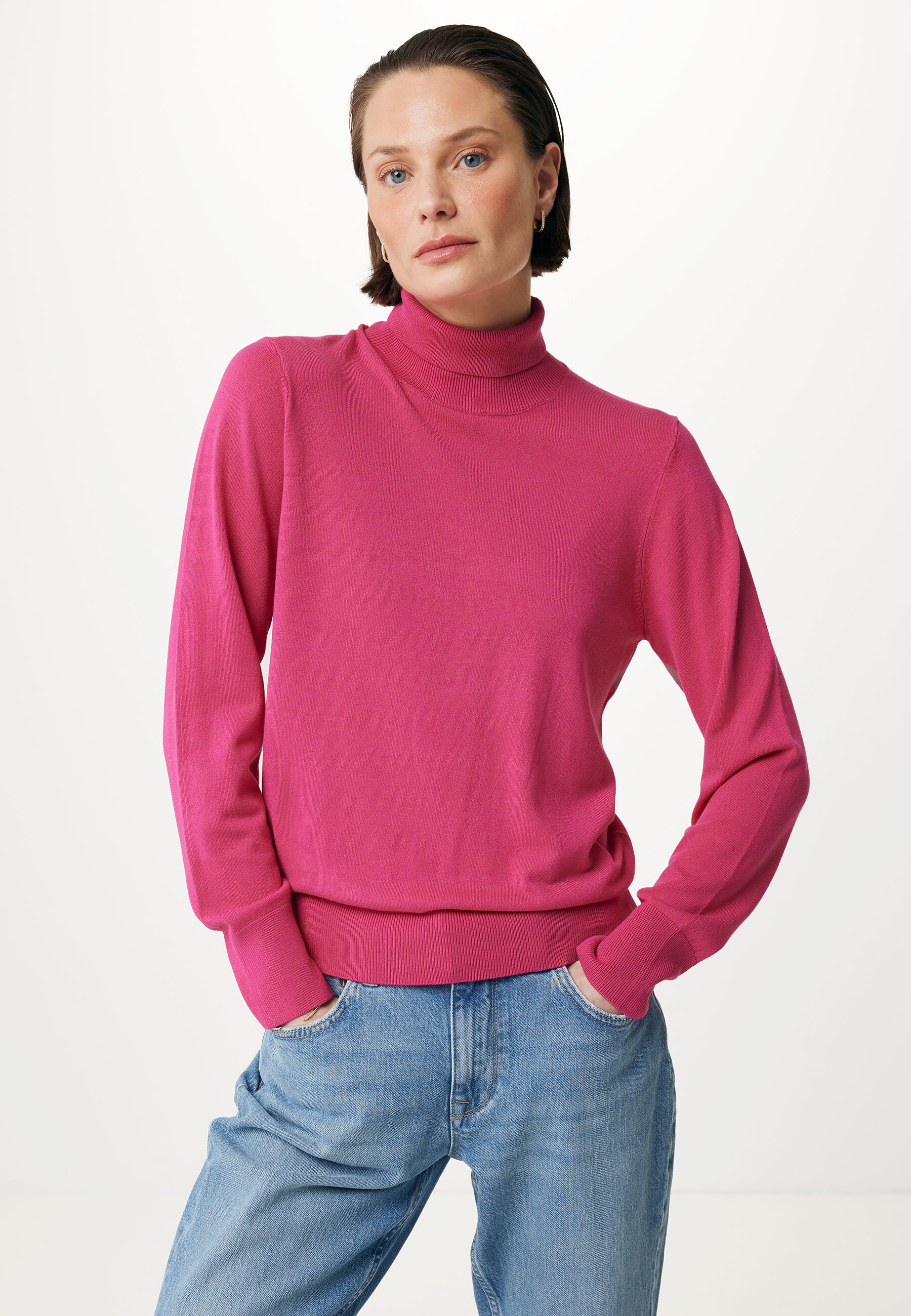 Emily Turtle Neck Pullover Fuchsia von Mexx