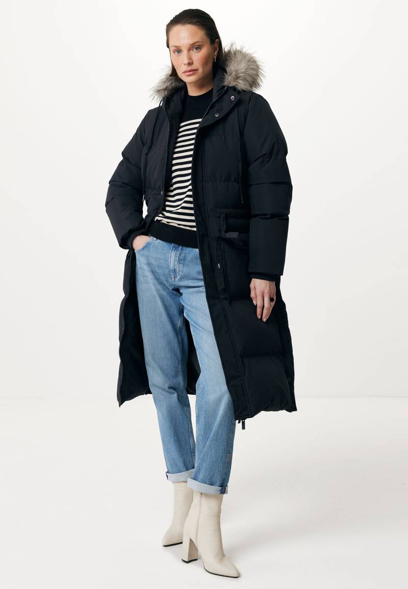 Hooded Jacket With Removable Fur Collar Black von Mexx