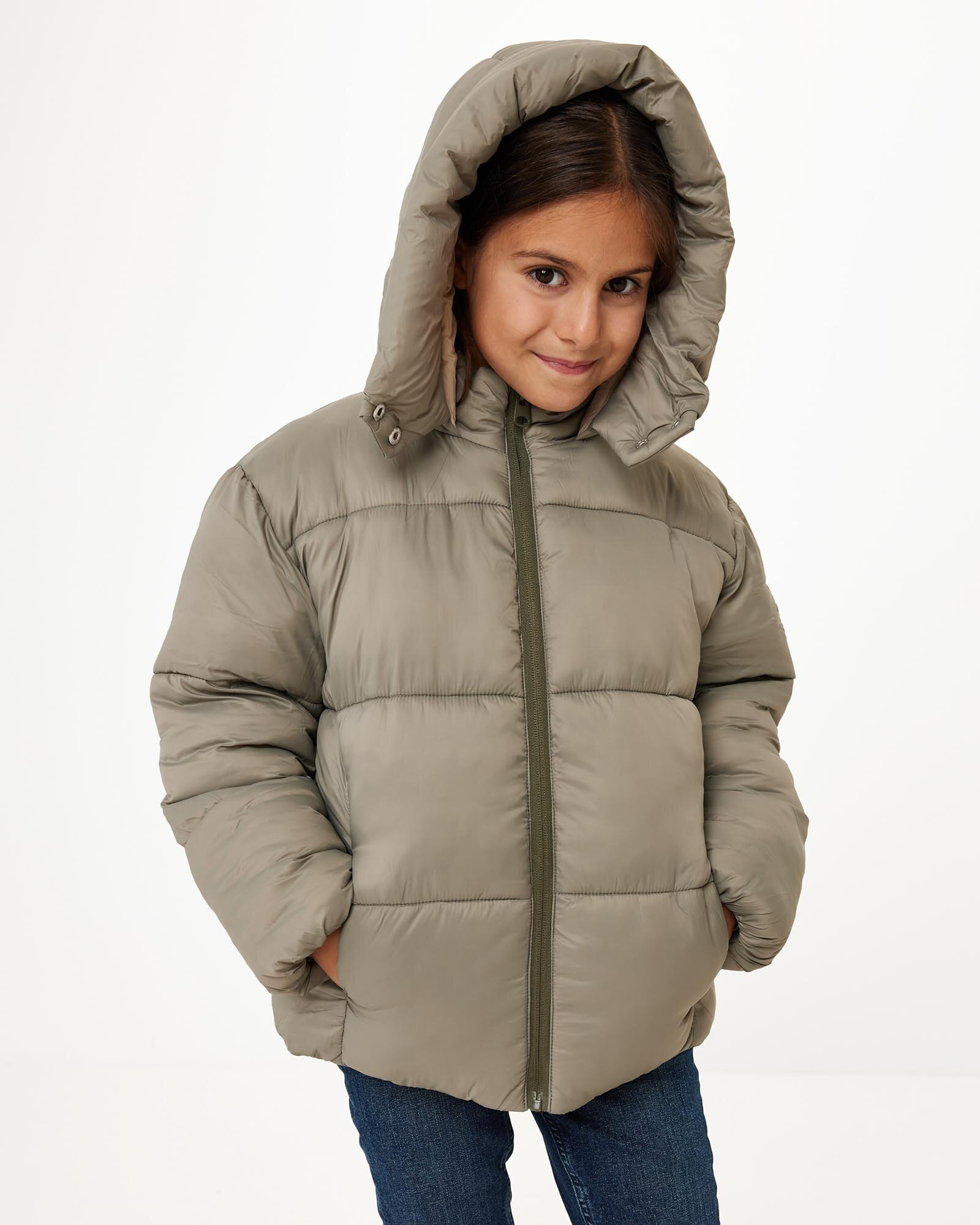 Hooded padded jacket Light Green von Mexx