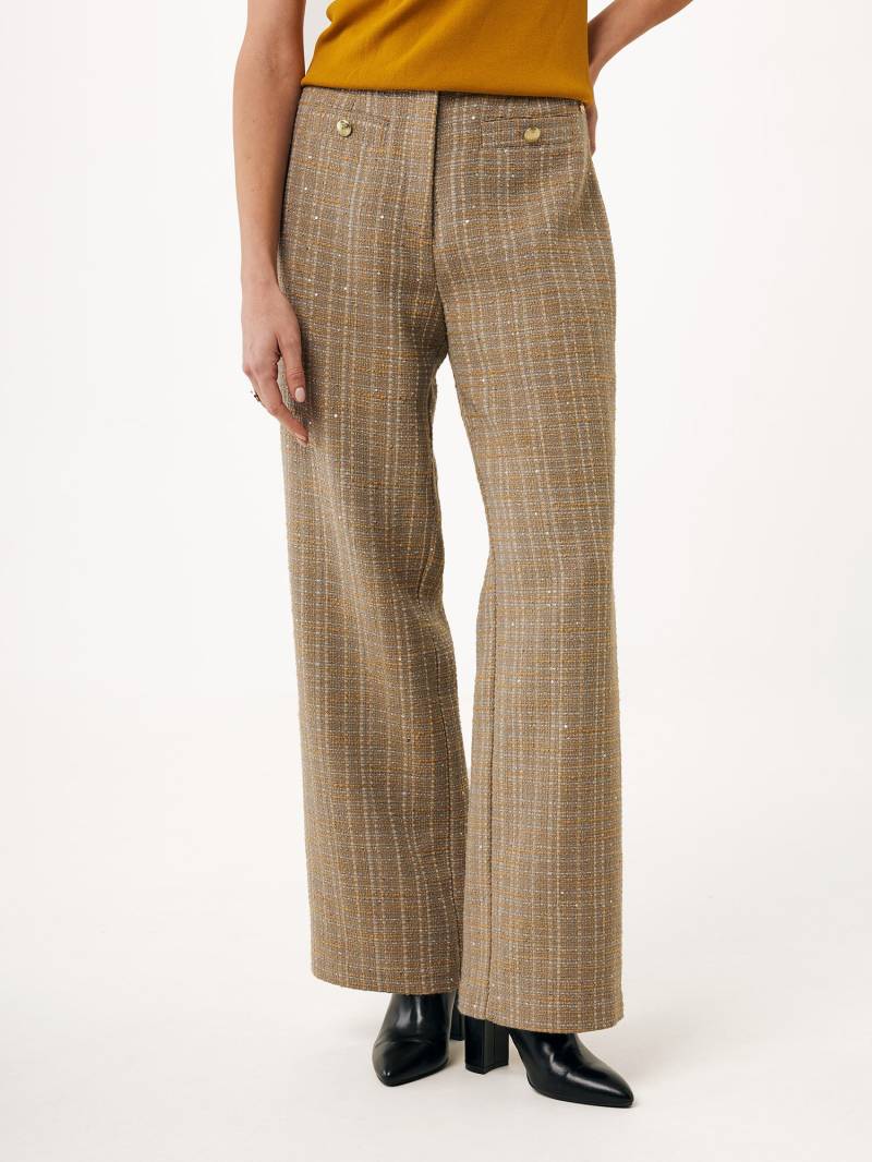 Hosen Tweed Straight Taupe von Mexx