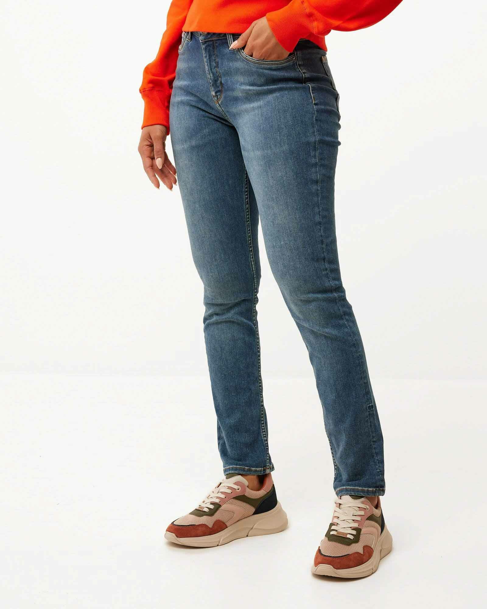 JENNA Mid waist/ Slim leg jeans Classic Blue von Mexx