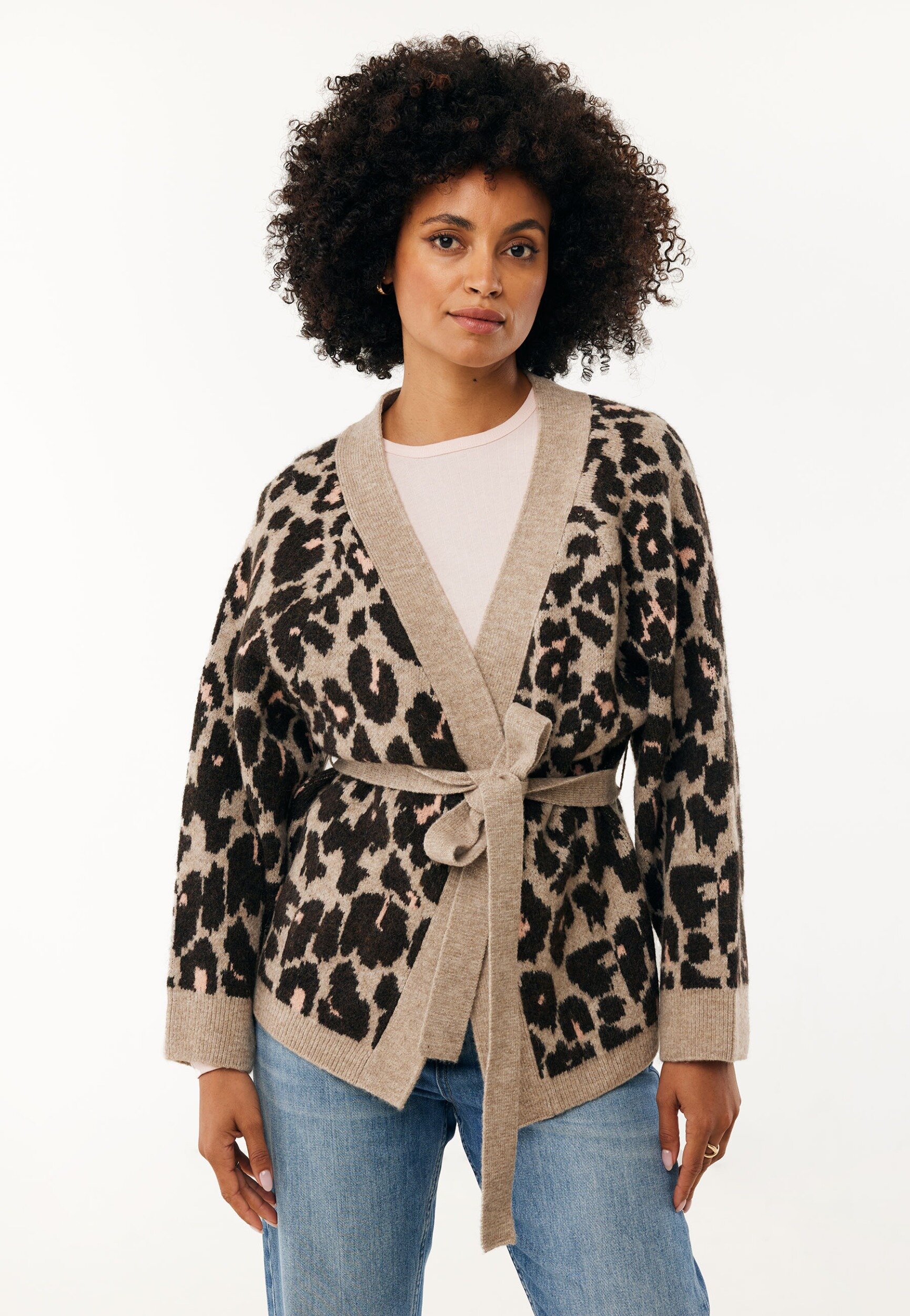 Kimono Leopard Jacquard Braun von Mexx