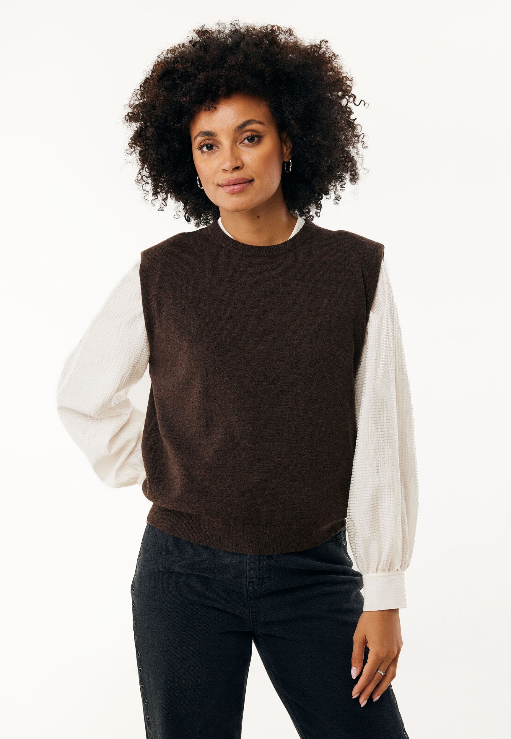 Knit Top Cashmere Senna Dunkelbraun von Mexx